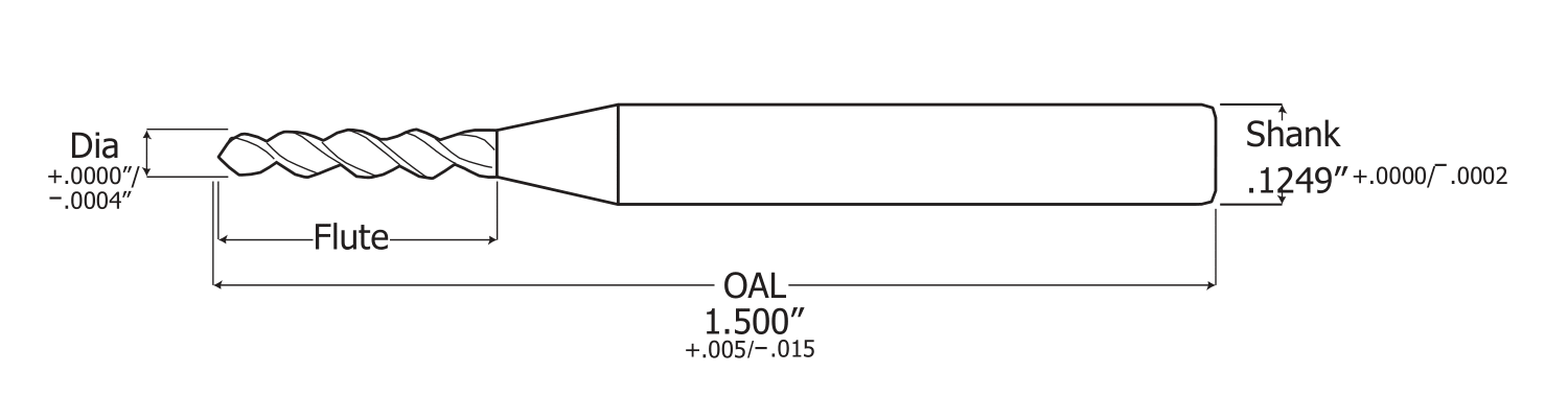 miniature drill bit